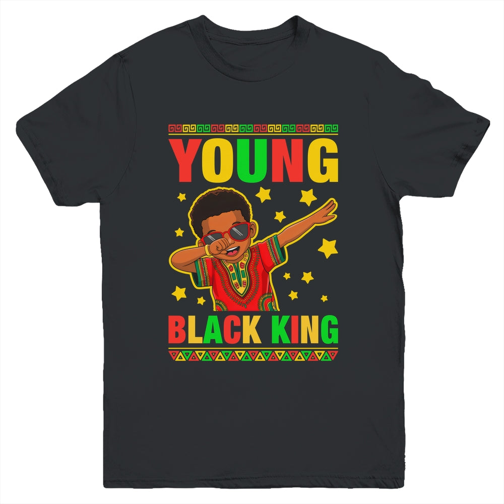 Black History Young King Dab African American Boys Kids Youth Shirt | siriusteestore