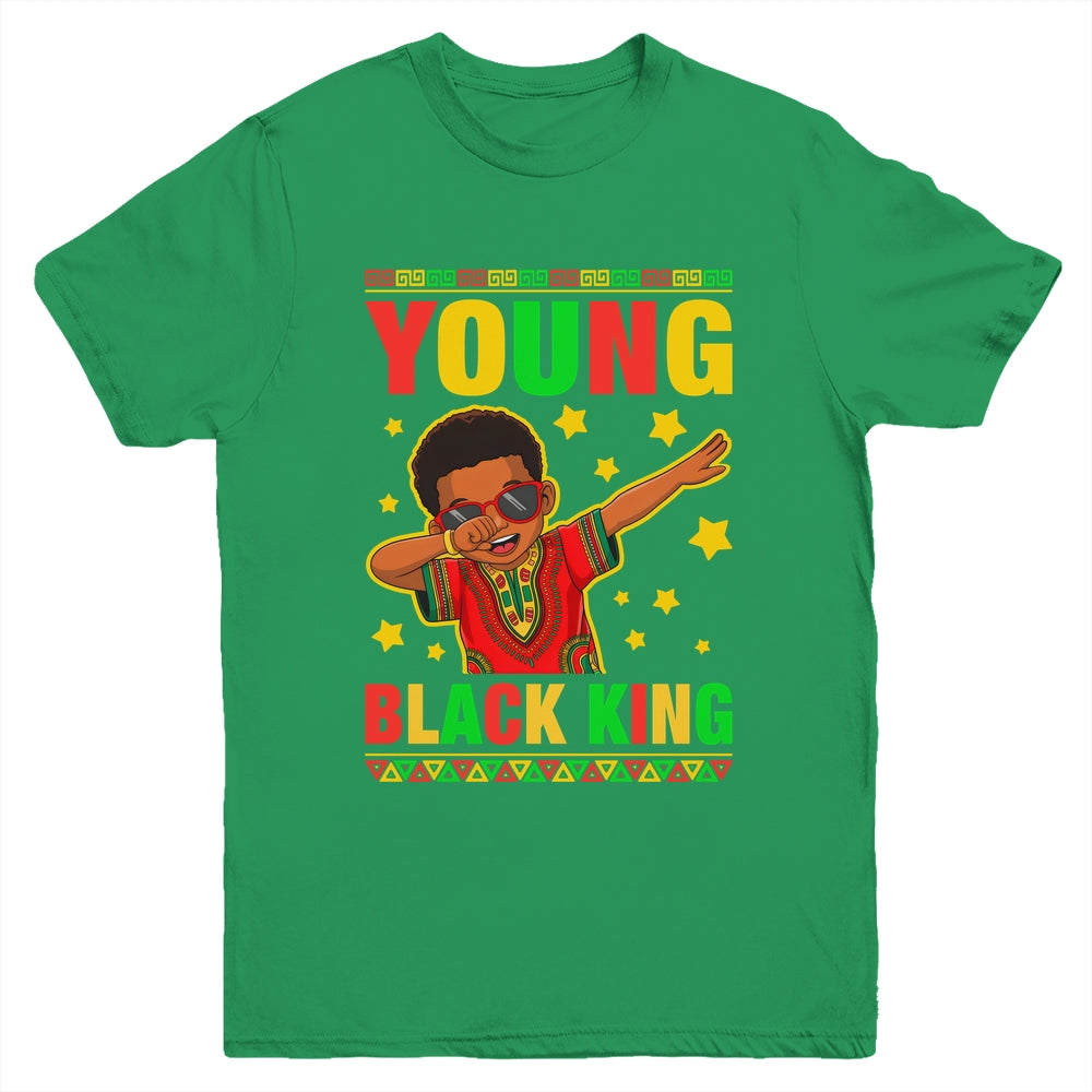 Black History Young King Dab African American Boys Kids Youth Shirt | siriusteestore