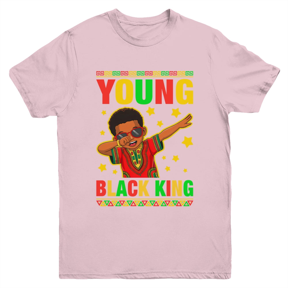 Black History Young King Dab African American Boys Kids Youth Shirt | siriusteestore