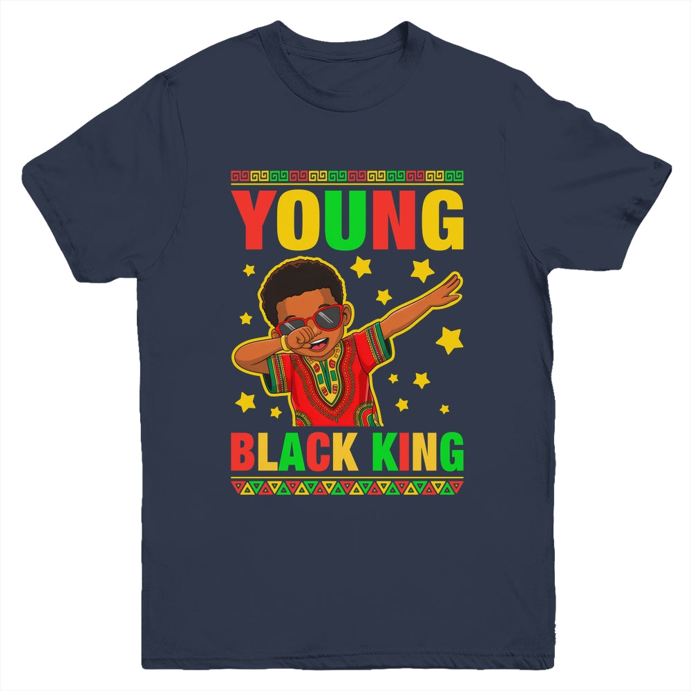 Black History Young King Dab African American Boys Kids Youth Shirt | siriusteestore