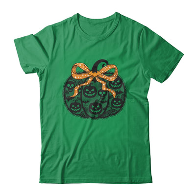 Black Lace Pumpkin Coquette Spooky Pumpkin Halloween Girl Shirt & Sweatshirt | siriusteestore
