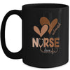 Black Nurse Melanated Woman Black History Month Nursing Crew Mug | siriusteestore