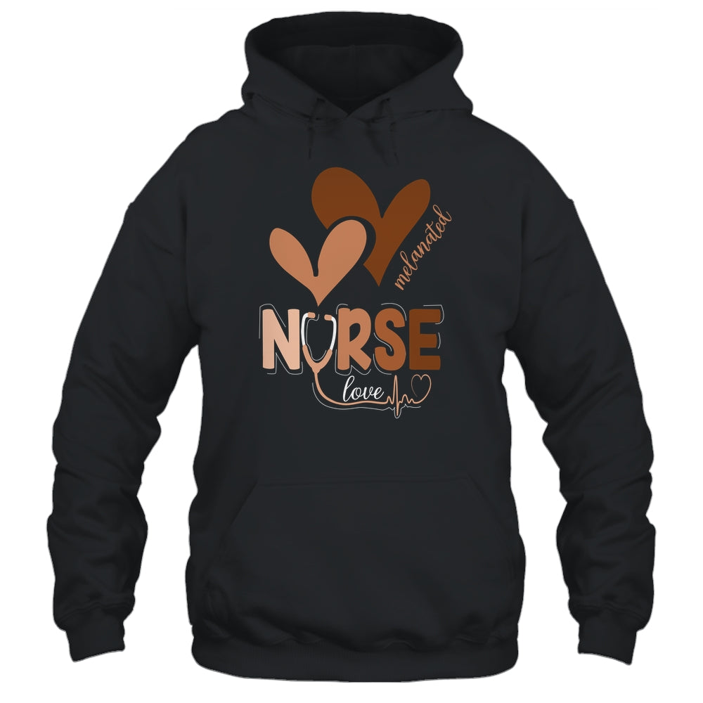 Black Nurse Melanated Woman Black History Month Nursing Crew Shirt & Hoodie | siriusteestore