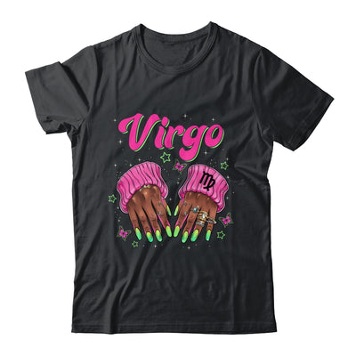 Black Women Nails Zodiac Birthday Virgo Queen September Shirt & Sweatshirt | siriusteestore