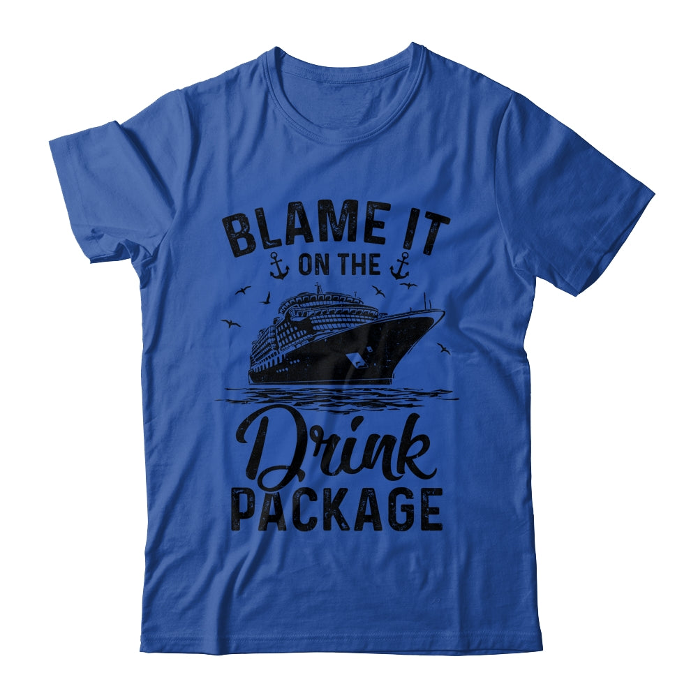Blame It On The Cruise Package Cruise Cruising Matching Shirt & Tank Top | siriusteestore