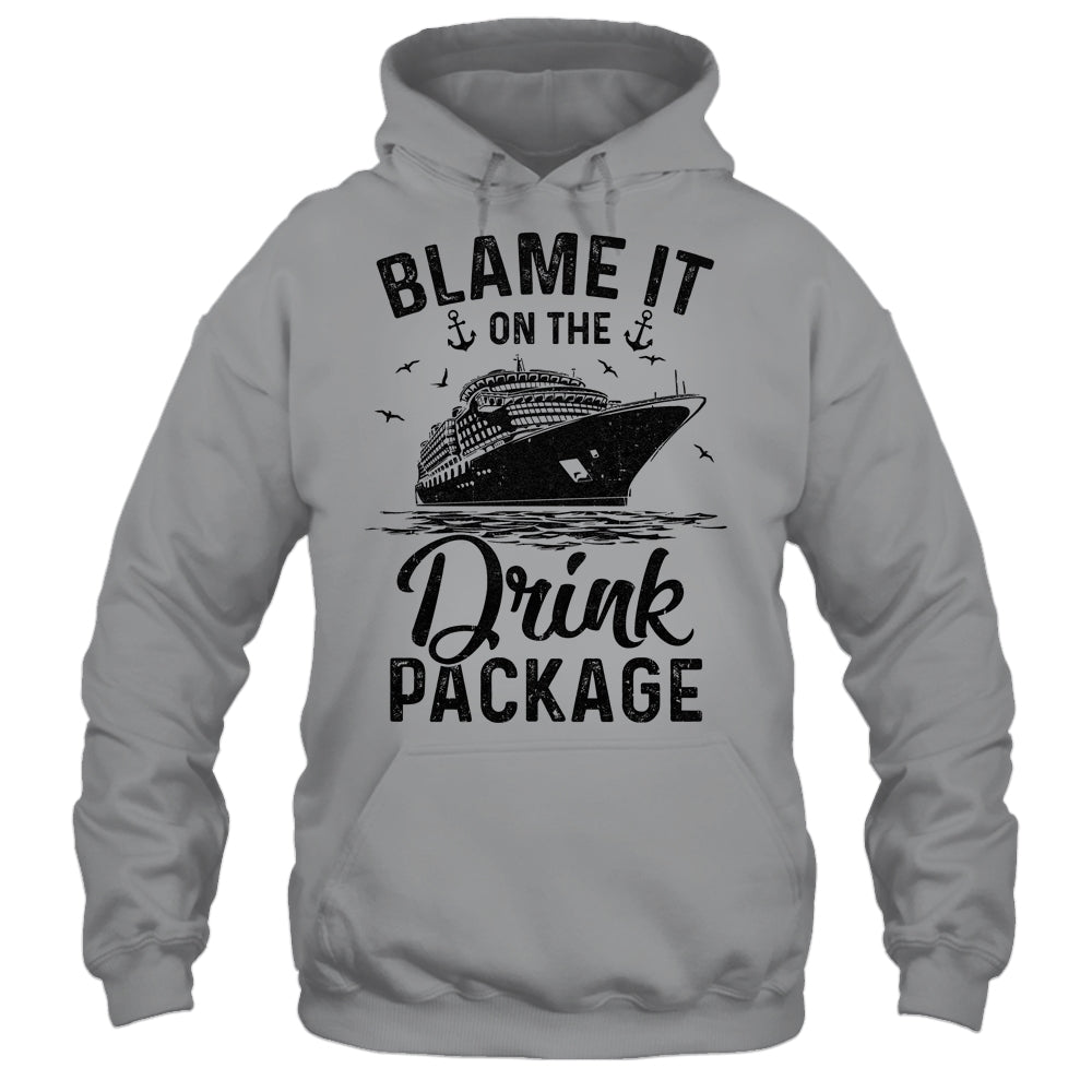 Blame It On The Cruise Package Cruise Cruising Matching Shirt & Tank Top | siriusteestore