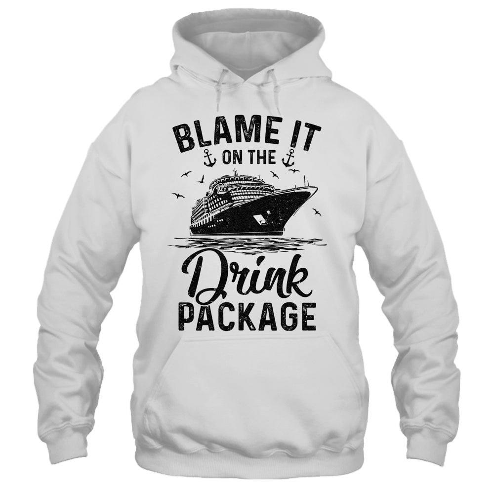Blame It On The Cruise Package Cruise Cruising Matching Shirt & Tank Top | siriusteestore