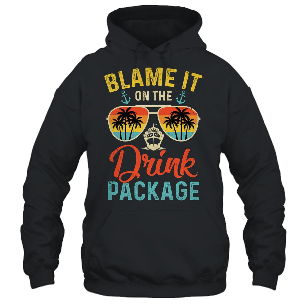 Blame It On The Drink Package Cruise Cruising Matching Shirt & Tank Top | siriusteestore