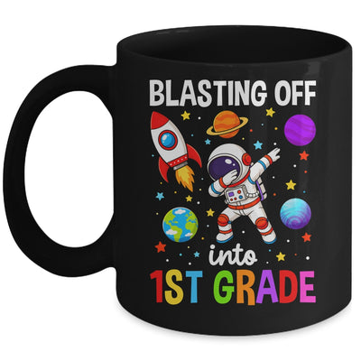 Blasting Off Into 1St Grade Boys First Day First Grade Kids Mug | siriusteestore