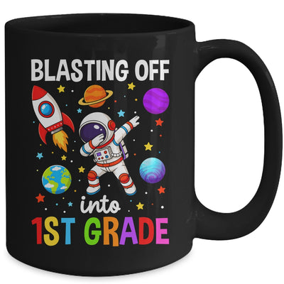 Blasting Off Into 1St Grade Boys First Day First Grade Kids Mug | siriusteestore