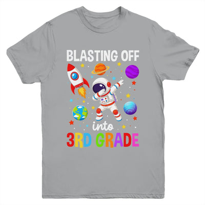 Blasting Off Into 3Rd Grade Boys First Day Third Grade Kids Youth Shirt | siriusteestore