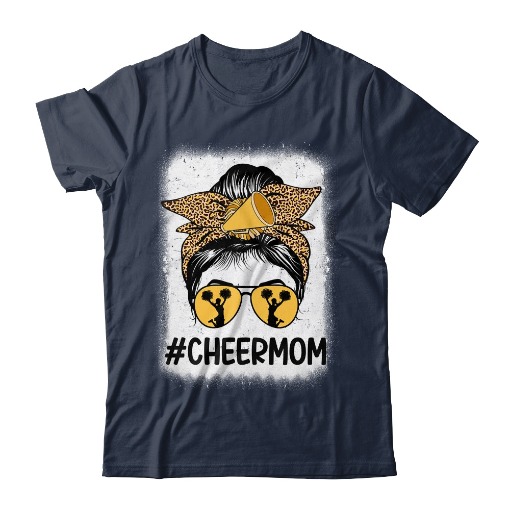 Bleached Cheer Mom Mama Cheerleading Mom Messy Bun Shirt & Tank Top | siriusteestore