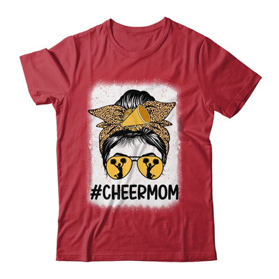 Bleached Cheer Mom Mama Cheerleading Mom Messy Bun Shirt & Tank Top | siriusteestore