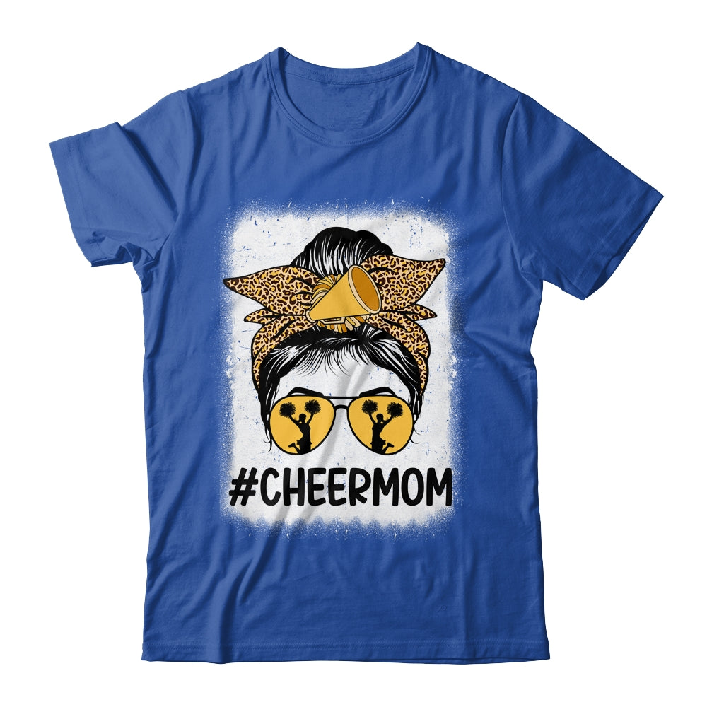 Bleached Cheer Mom Mama Cheerleading Mom Messy Bun Shirt & Tank Top | siriusteestore