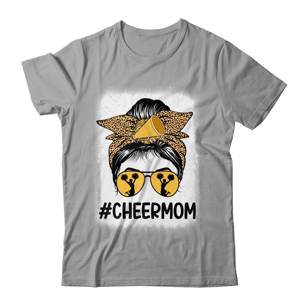 Bleached Cheer Mom Mama Cheerleading Mom Messy Bun Shirt & Tank Top | siriusteestore