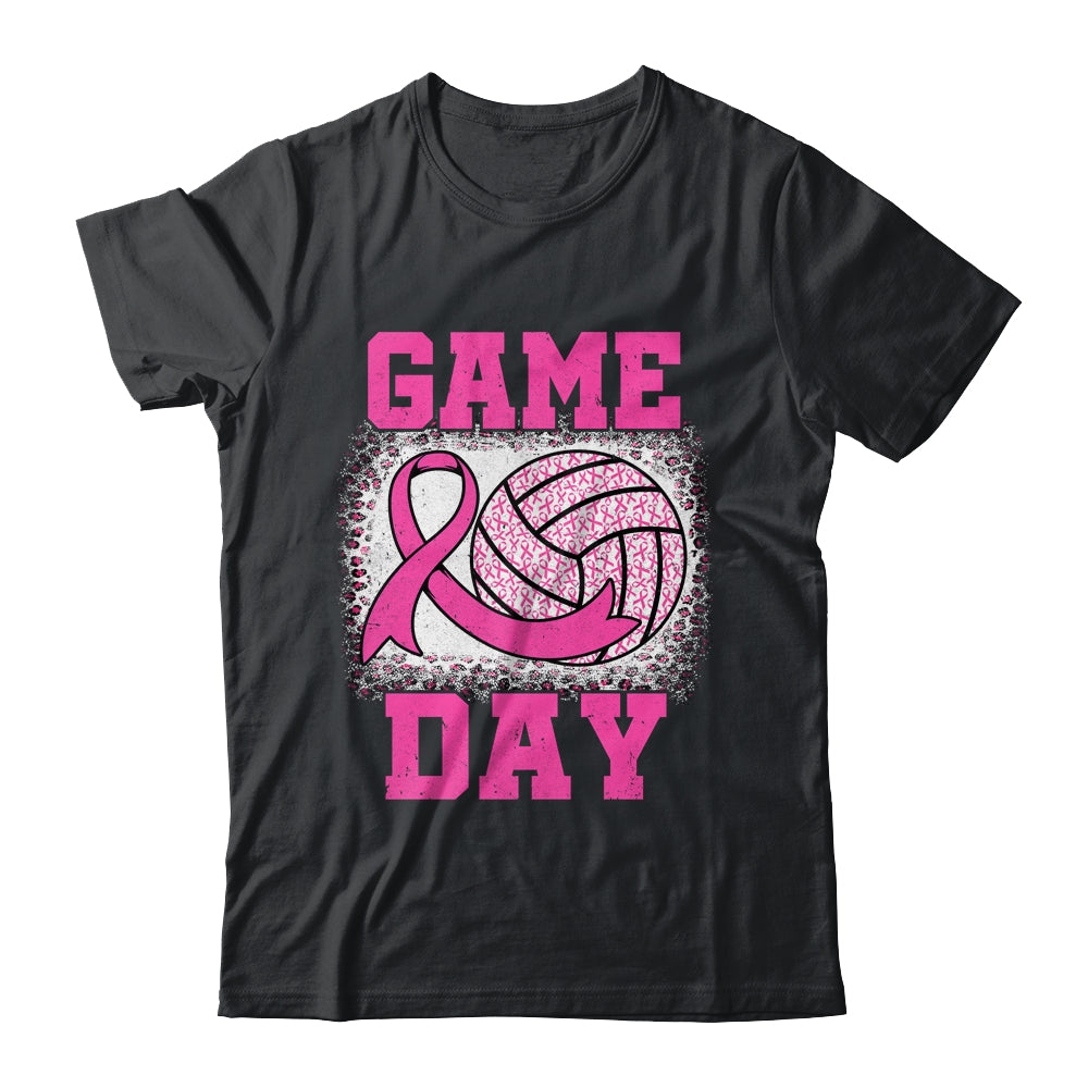 Bleached Game Day Breast Cancer Awareness Pink Volleyball Shirt & Hoodie | siriusteestore