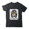 Bleached Life Wrestling Mom Women Leopard Messy Bun Glasses Shirt & Tank Top | siriusteestore
