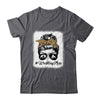 Bleached Life Wrestling Mom Women Leopard Messy Bun Glasses Shirt & Tank Top | siriusteestore