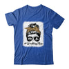 Bleached Life Wrestling Mom Women Leopard Messy Bun Glasses Shirt & Tank Top | siriusteestore