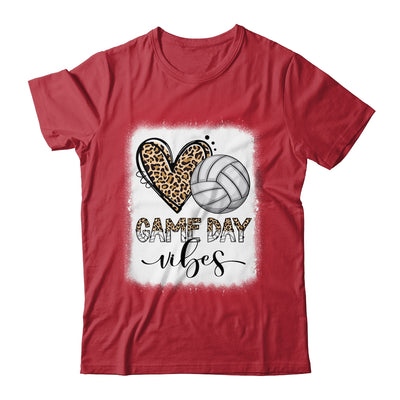 Bleached Volleyball Game Day Vibes Volleyball Mom Leopard Shirt & Tank Top | siriusteestore