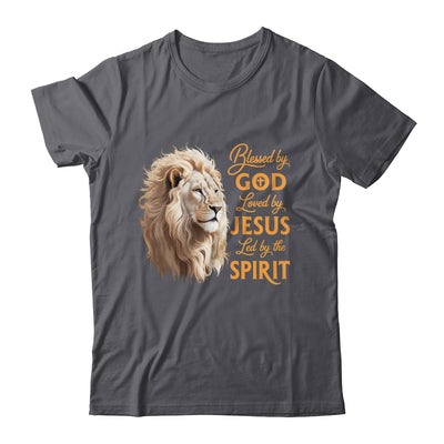 Blessed By God Loved By Jesus Christian Lion For Men Women Shirt & Hoodie | siriusteestore