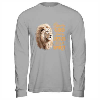 Blessed By God Loved By Jesus Christian Lion For Men Women Shirt & Hoodie | siriusteestore