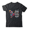 Blessed By God Loved By Jesus Floral Butterfly Christian Shirt & Tank Top | siriusteestore
