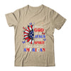 Blessed By God Loved By Jesus Proud American Sunflower Shirt & Tank Top | siriusteestore