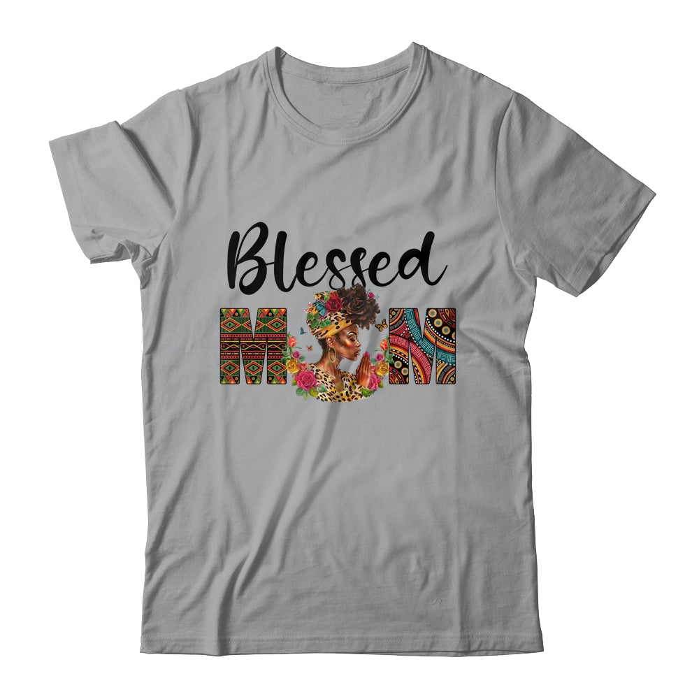 Blessed Mom Africa Black Woman Juneteenth Mother's Day Shirt & Tank Top | siriusteestore