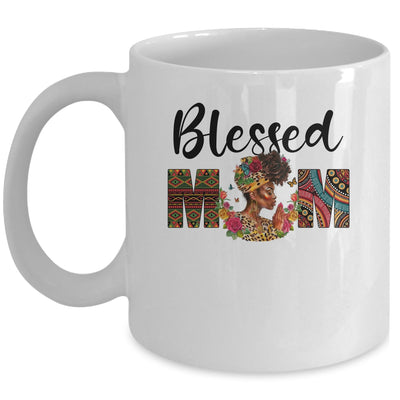 Blessed Mom Africa Black Woman Juneteenth Mother's Day Mug | siriusteestore