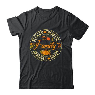Blessed Thankful Family Thanksgiving Grateful Men Women Kids Shirt & Hoodie | siriusteestore