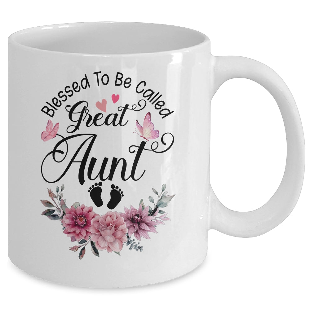 Blessed To Be Called Aunt Floral Aunt Mothers Day Mug | siriusteestore