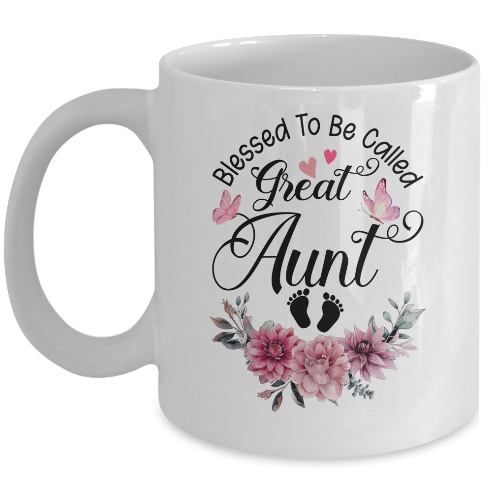 Blessed To Be Called Aunt Floral Aunt Mothers Day Mug | siriusteestore