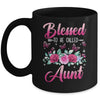 Blessed To Be Called Aunt Mothers Day Birthday Rose Butterfly Mug | siriusteestore