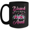 Blessed To Be Called Aunt Mothers Day Birthday Rose Butterfly Mug | siriusteestore