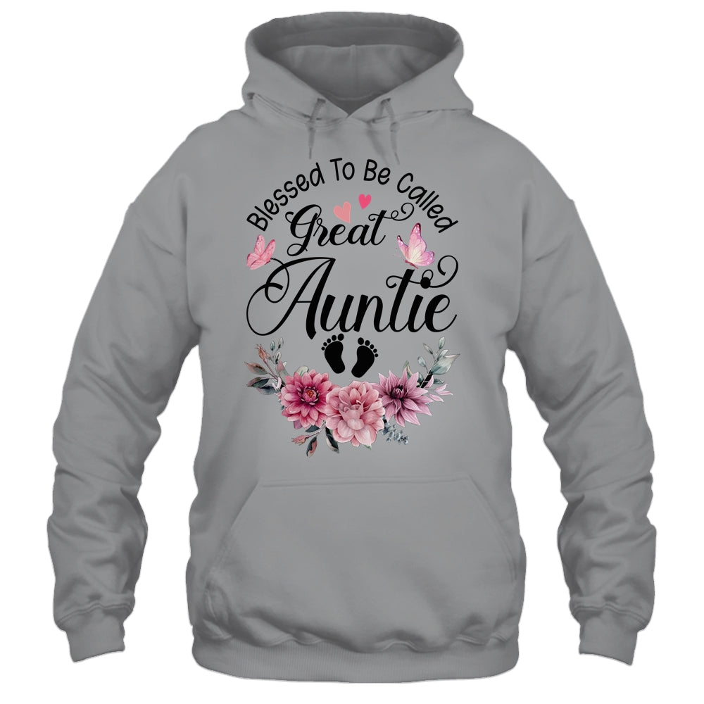 Blessed To Be Called Auntie Floral Auntie Mothers Day Shirt & Tank Top | siriusteestore