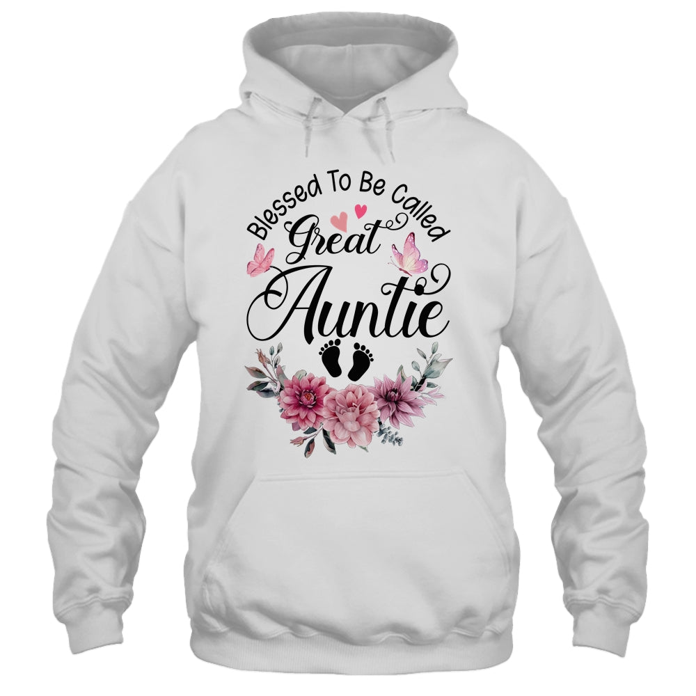 Blessed To Be Called Auntie Floral Auntie Mothers Day Shirt & Tank Top | siriusteestore