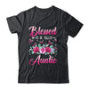Blessed To Be Called Auntie Mothers Day Birthday Rose Butterfly Shirt & Tank Top | siriusteestore