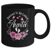 Blessed To Be Called Auntie Women Floral Decor Auntie Mug | siriusteestore