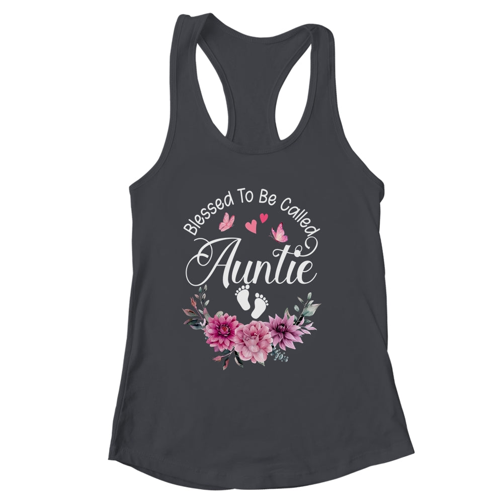 Blessed To Be Called Auntie Women Floral Decor Auntie Shirt & Tank Top | siriusteestore