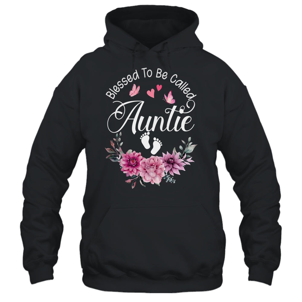 Blessed To Be Called Auntie Women Floral Decor Auntie Shirt & Tank Top | siriusteestore