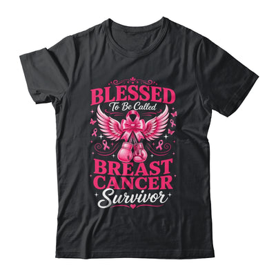 Blessed To Be Called Breast Cancer Survivor Pink Ribbon Shirt & Hoodie | siriusteestore