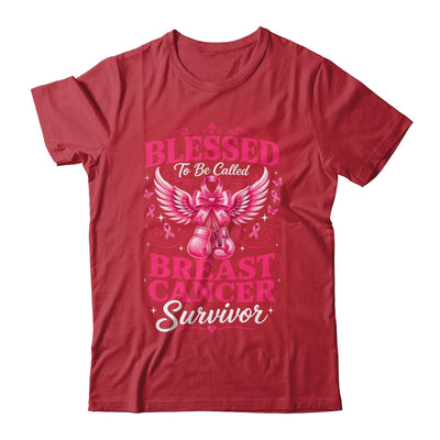 Blessed To Be Called Breast Cancer Survivor Pink Ribbon Shirt & Hoodie | siriusteestore
