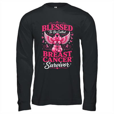 Blessed To Be Called Breast Cancer Survivor Pink Ribbon Shirt & Hoodie | siriusteestore