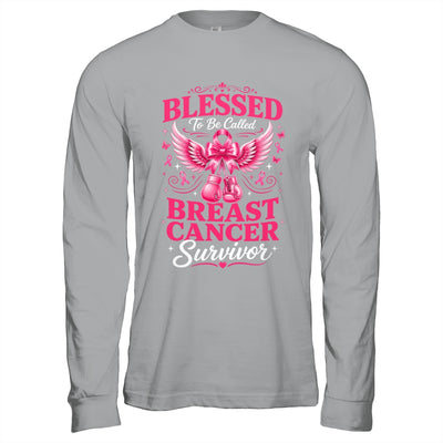 Blessed To Be Called Breast Cancer Survivor Pink Ribbon Shirt & Hoodie | siriusteestore