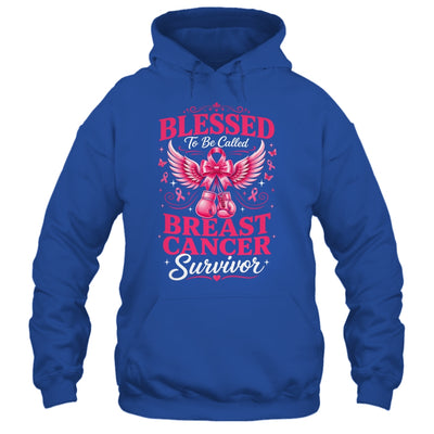 Blessed To Be Called Breast Cancer Survivor Pink Ribbon Shirt & Hoodie | siriusteestore