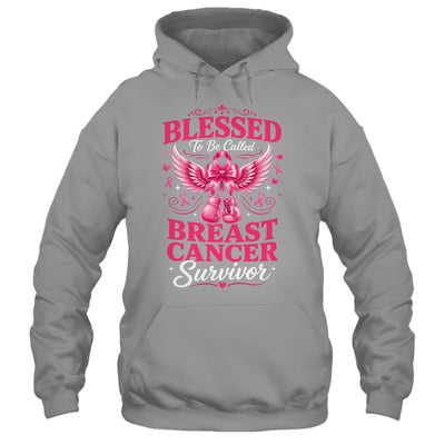 Blessed To Be Called Breast Cancer Survivor Pink Ribbon Shirt & Hoodie | siriusteestore