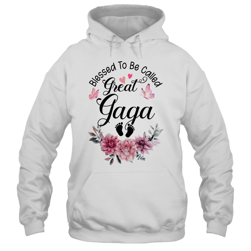 Blessed To Be Called Gaga Floral Gaga Mothers Day Shirt & Tank Top | siriusteestore