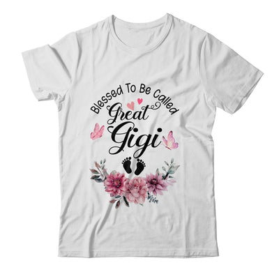 Blessed To Be Called Gigi Floral Gigi Mothers Day Shirt & Tank Top | siriusteestore