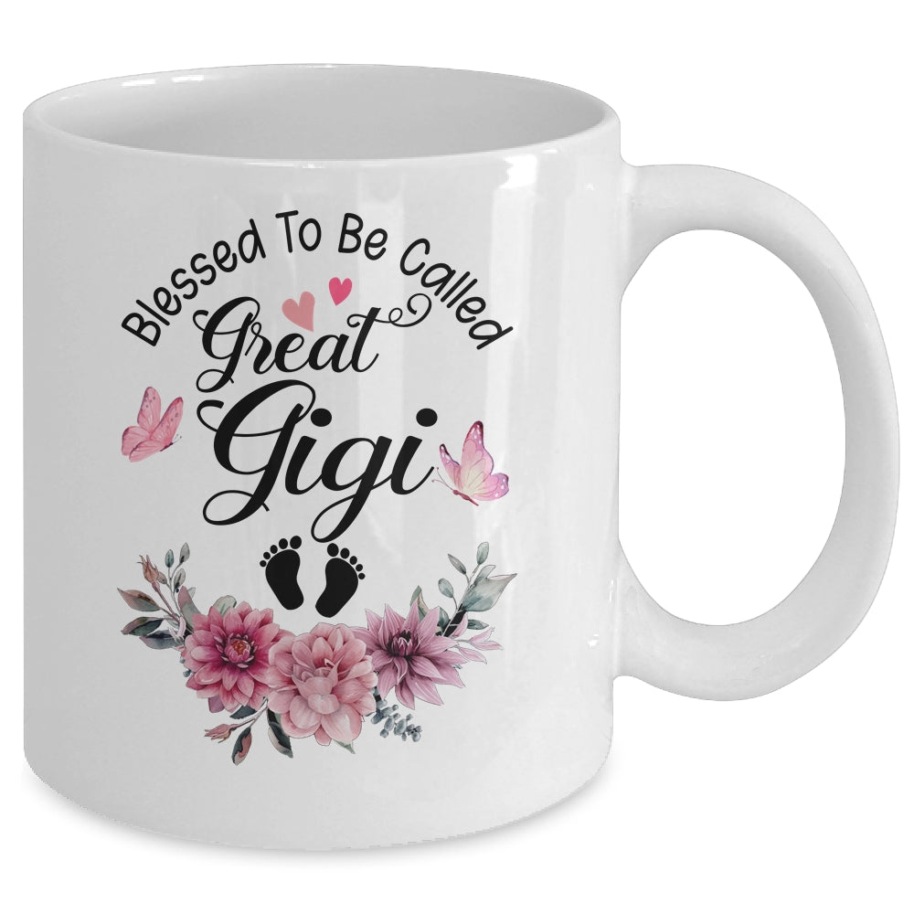 Blessed To Be Called Gigi Floral Gigi Mothers Day Mug | siriusteestore
